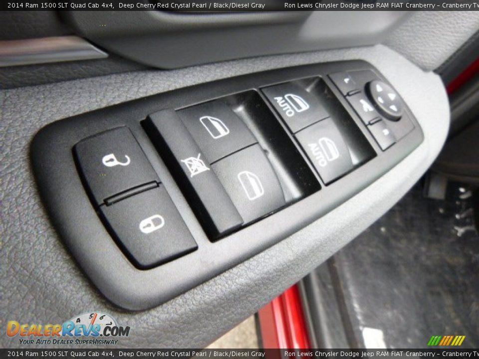 2014 Ram 1500 SLT Quad Cab 4x4 Deep Cherry Red Crystal Pearl / Black/Diesel Gray Photo #15
