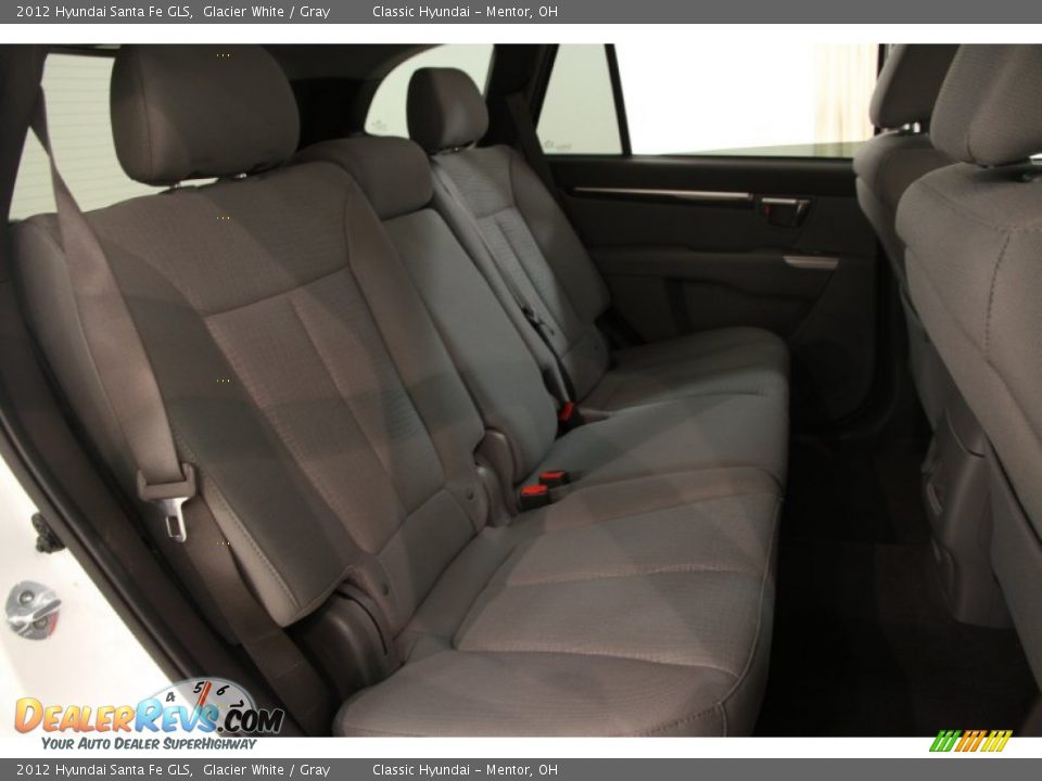 2012 Hyundai Santa Fe GLS Glacier White / Gray Photo #12