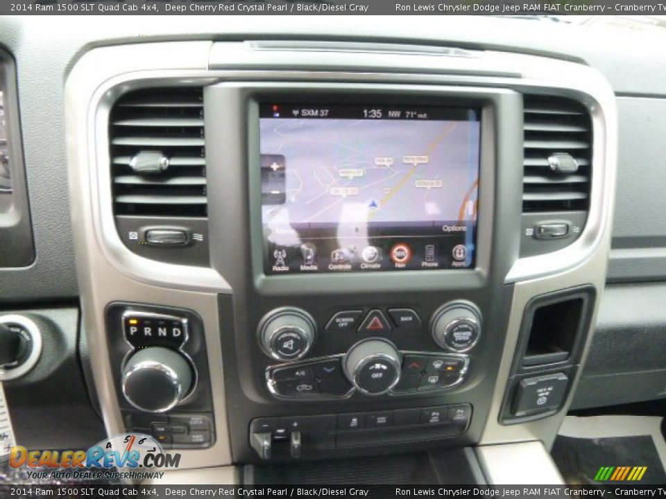 2014 Ram 1500 SLT Quad Cab 4x4 Deep Cherry Red Crystal Pearl / Black/Diesel Gray Photo #17