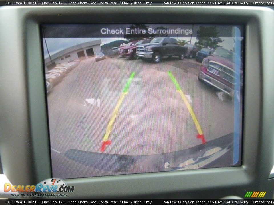 2014 Ram 1500 SLT Quad Cab 4x4 Deep Cherry Red Crystal Pearl / Black/Diesel Gray Photo #18