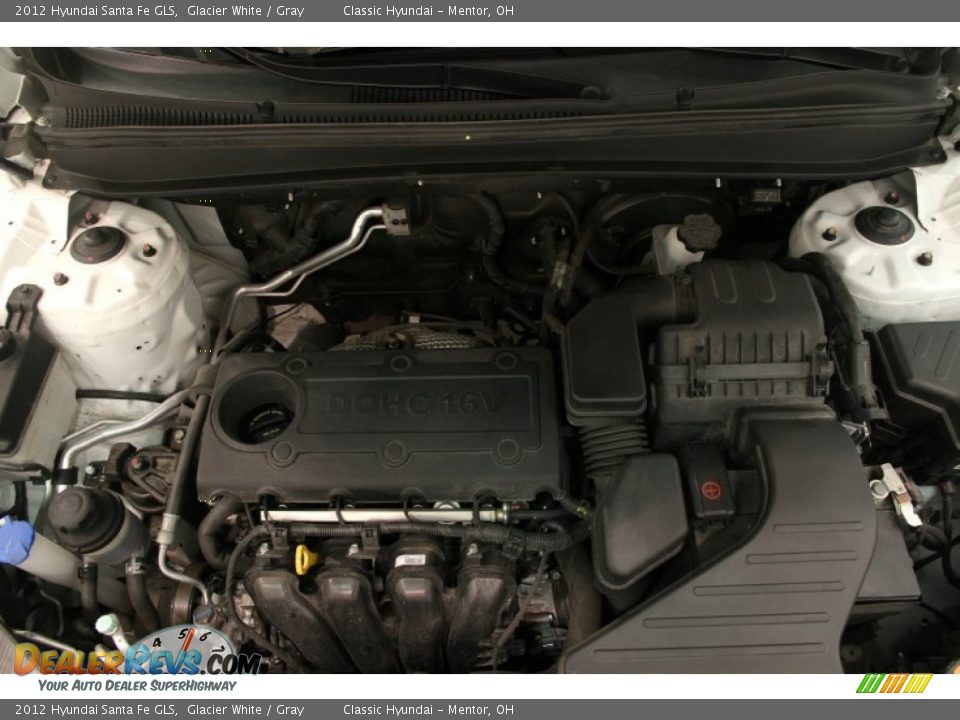 2012 Hyundai Santa Fe GLS Glacier White / Gray Photo #15