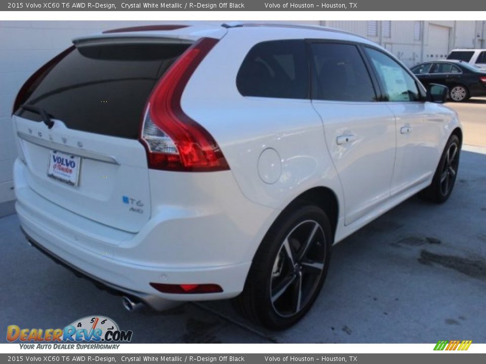 2015 Volvo XC60 T6 AWD R-Design Crystal White Metallic / R-Design Off Black Photo #5