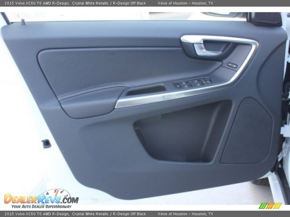 2015 Volvo XC60 T6 AWD R-Design Crystal White Metallic / R-Design Off Black Photo #8