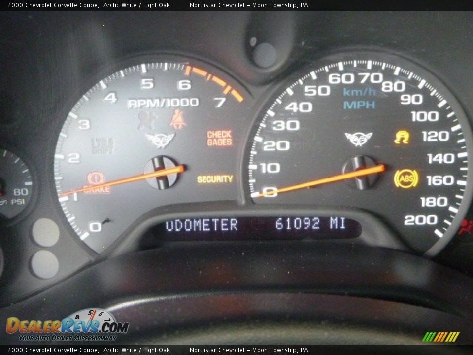 2000 Chevrolet Corvette Coupe Gauges Photo #20