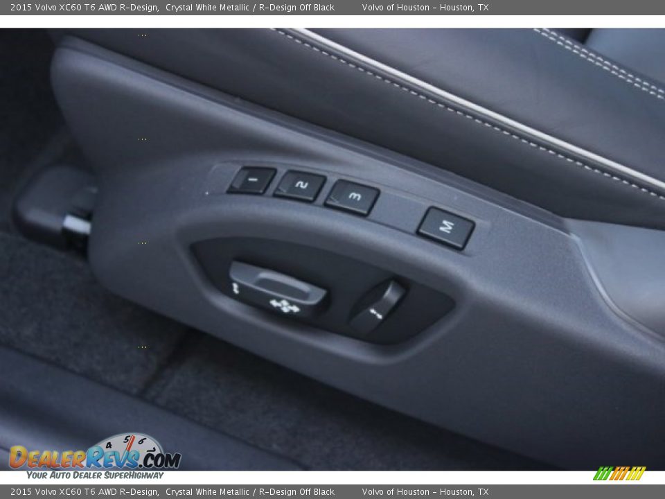 2015 Volvo XC60 T6 AWD R-Design Crystal White Metallic / R-Design Off Black Photo #11