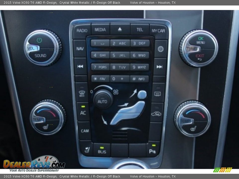 2015 Volvo XC60 T6 AWD R-Design Crystal White Metallic / R-Design Off Black Photo #20