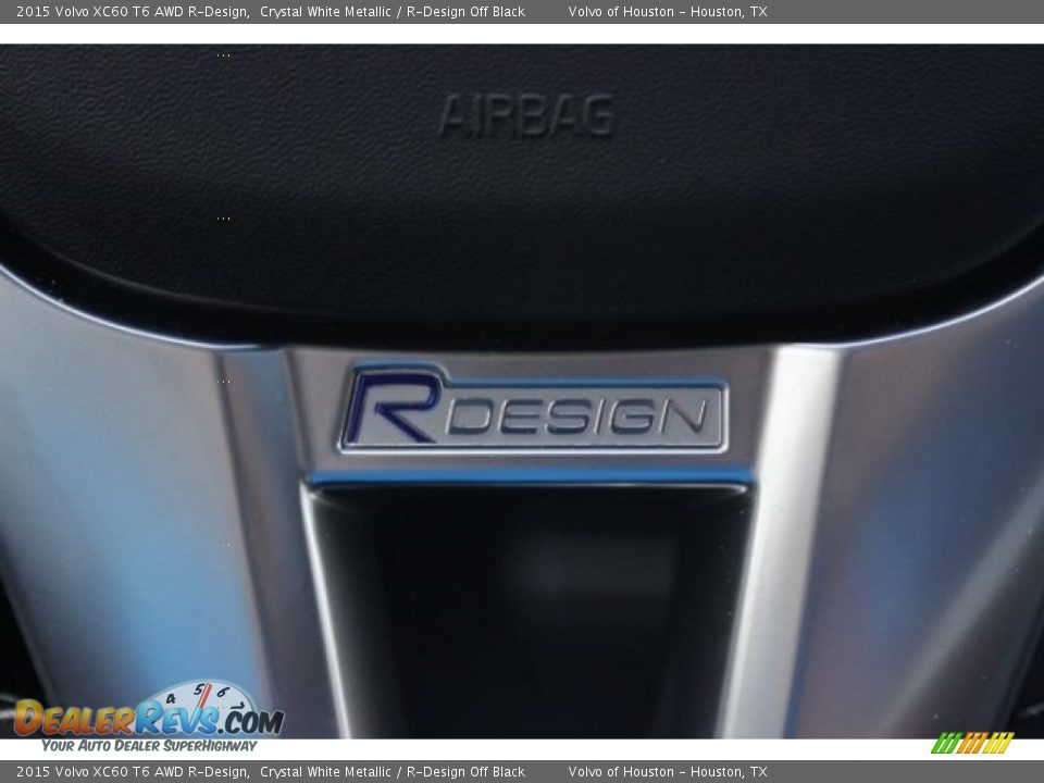 2015 Volvo XC60 T6 AWD R-Design Crystal White Metallic / R-Design Off Black Photo #22