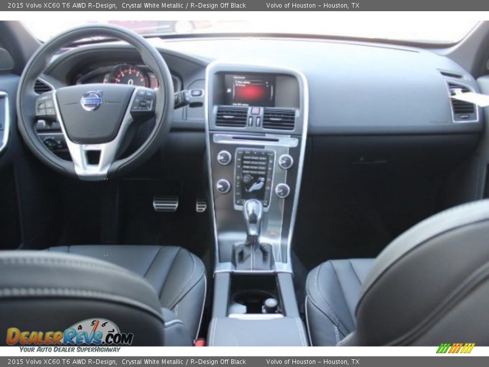2015 Volvo XC60 T6 AWD R-Design Crystal White Metallic / R-Design Off Black Photo #27