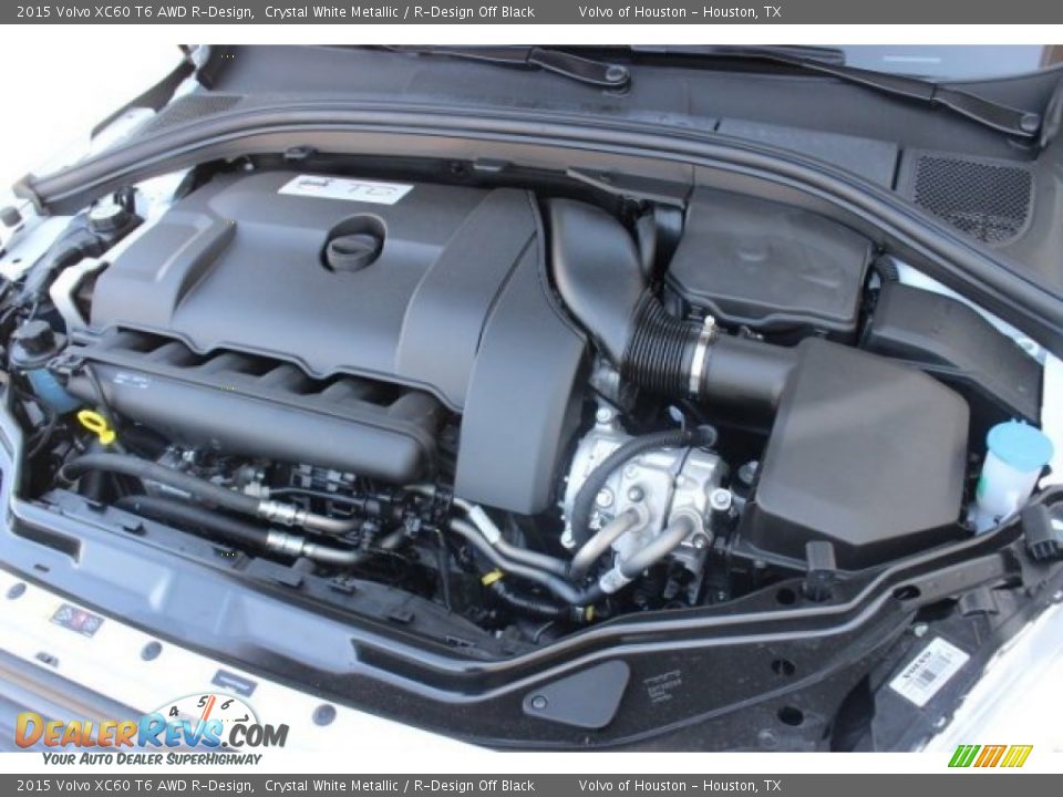 2015 Volvo XC60 T6 AWD R-Design Crystal White Metallic / R-Design Off Black Photo #32