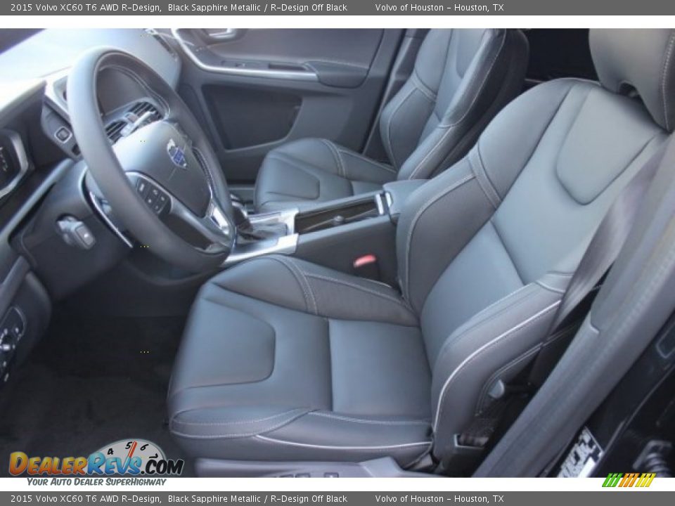 Front Seat of 2015 Volvo XC60 T6 AWD R-Design Photo #10
