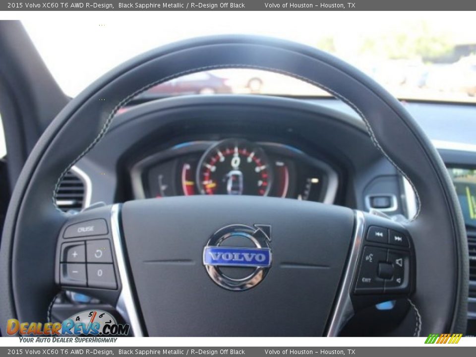 2015 Volvo XC60 T6 AWD R-Design Steering Wheel Photo #21