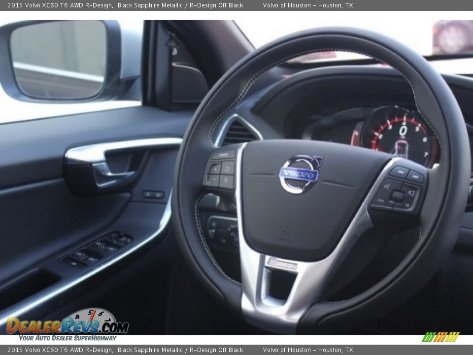 2015 Volvo XC60 T6 AWD R-Design Steering Wheel Photo #27
