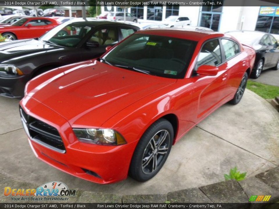 2014 Dodge Charger SXT AWD TorRed / Black Photo #2