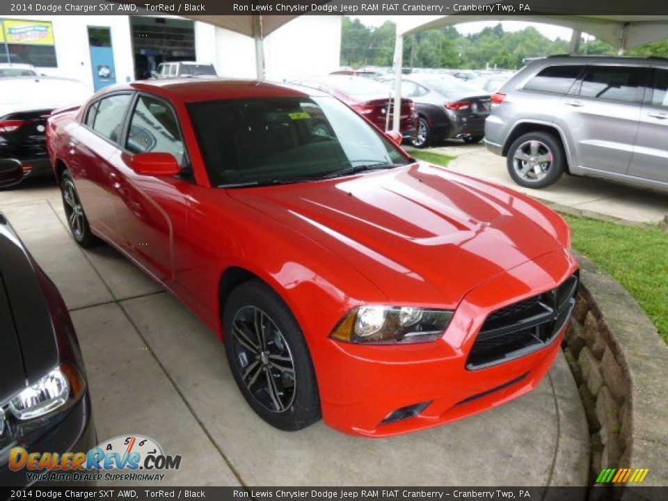 2014 Dodge Charger SXT AWD TorRed / Black Photo #4