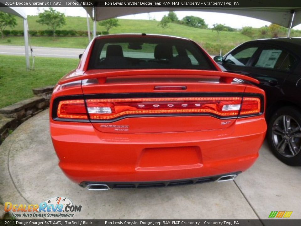 2014 Dodge Charger SXT AWD TorRed / Black Photo #6