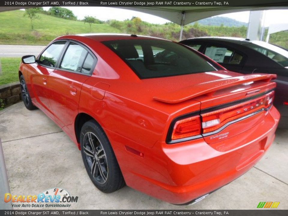 2014 Dodge Charger SXT AWD TorRed / Black Photo #7