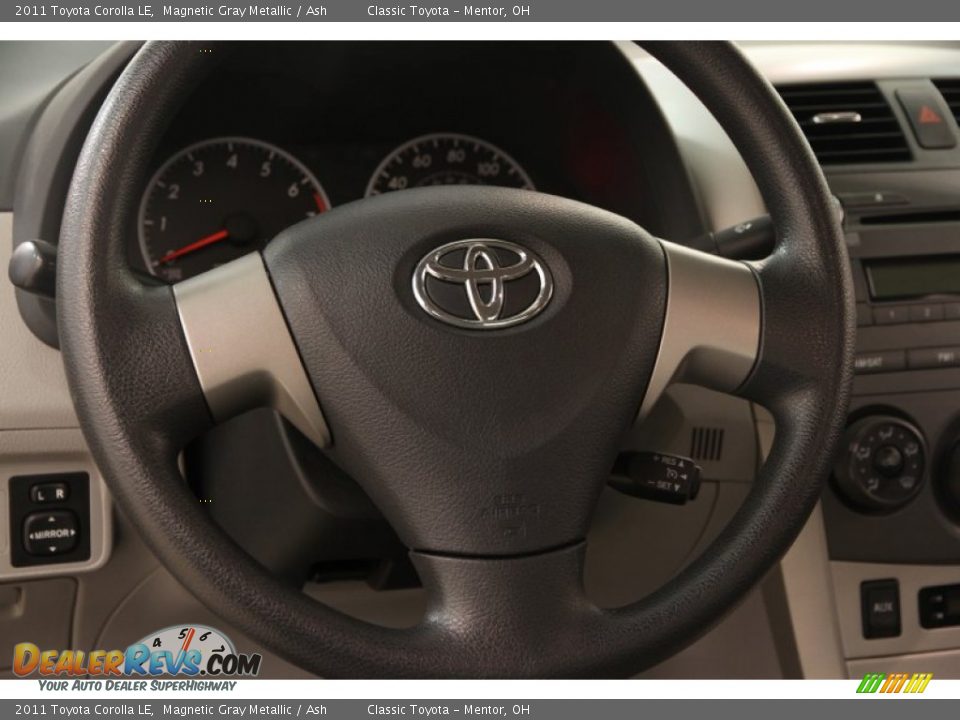 2011 Toyota Corolla LE Magnetic Gray Metallic / Ash Photo #8