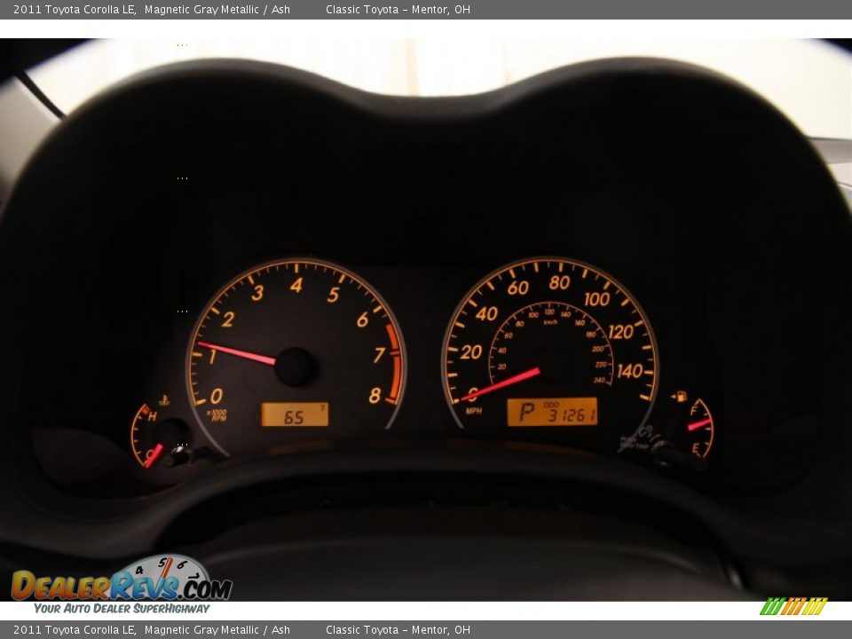 2011 Toyota Corolla LE Magnetic Gray Metallic / Ash Photo #9