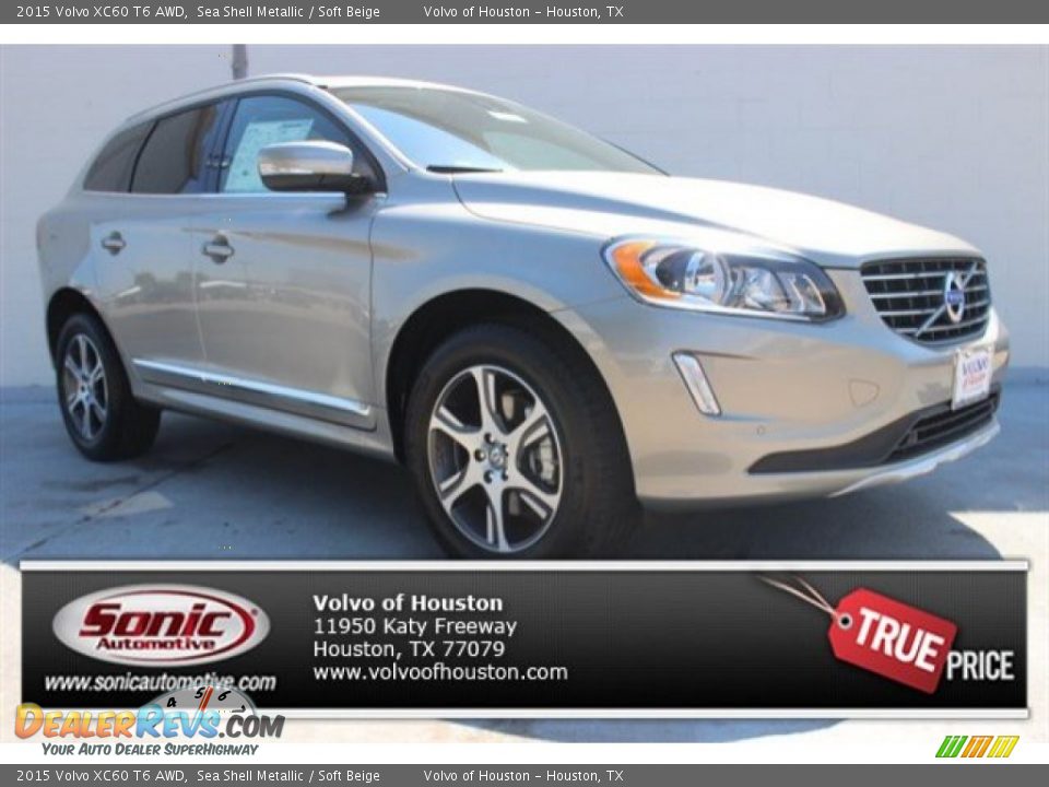 2015 Volvo XC60 T6 AWD Sea Shell Metallic / Soft Beige Photo #1
