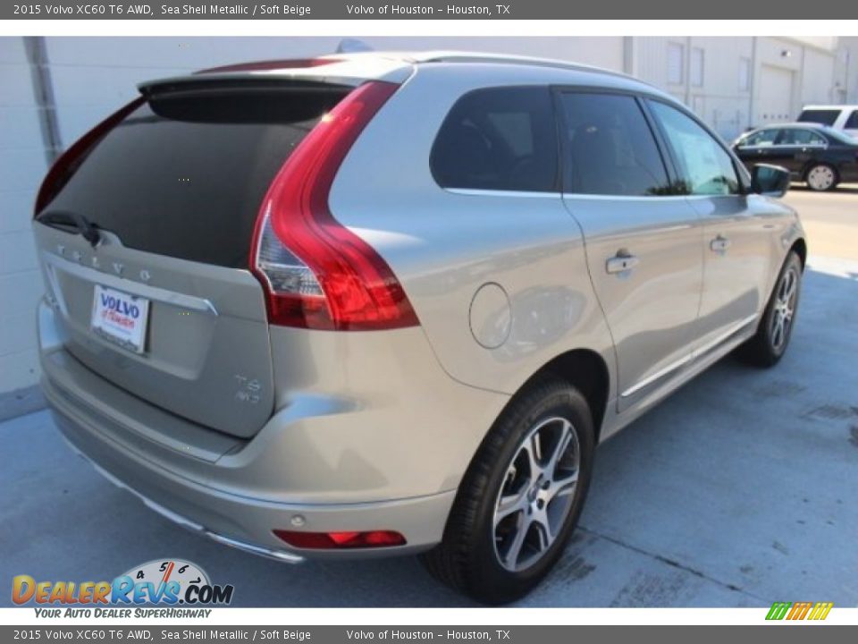 2015 Volvo XC60 T6 AWD Sea Shell Metallic / Soft Beige Photo #5