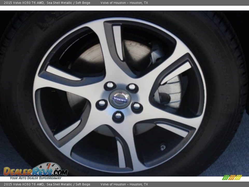 2015 Volvo XC60 T6 AWD Sea Shell Metallic / Soft Beige Photo #7
