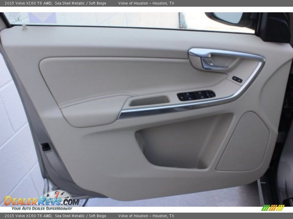 2015 Volvo XC60 T6 AWD Sea Shell Metallic / Soft Beige Photo #8