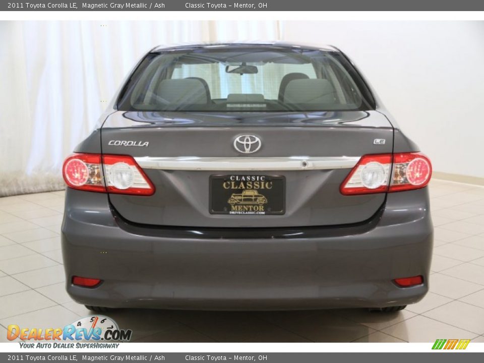 2011 Toyota Corolla LE Magnetic Gray Metallic / Ash Photo #16