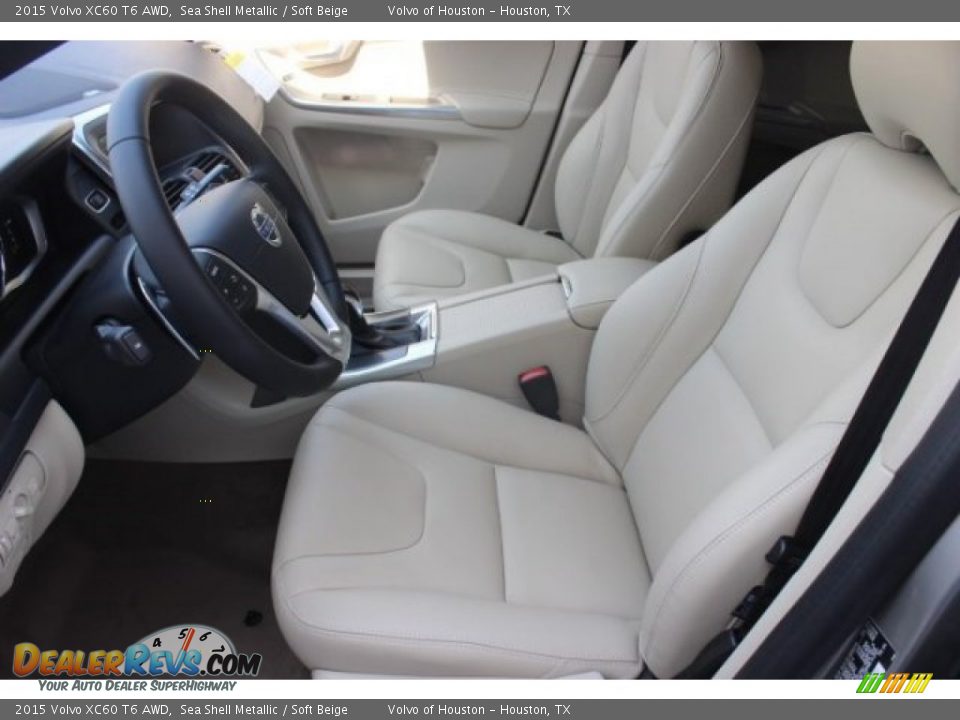 2015 Volvo XC60 T6 AWD Sea Shell Metallic / Soft Beige Photo #10