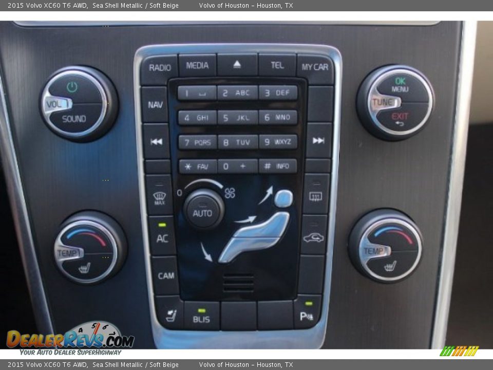 2015 Volvo XC60 T6 AWD Sea Shell Metallic / Soft Beige Photo #19