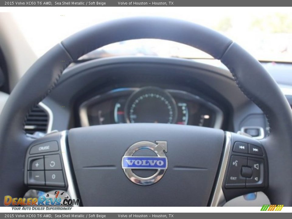 2015 Volvo XC60 T6 AWD Sea Shell Metallic / Soft Beige Photo #20