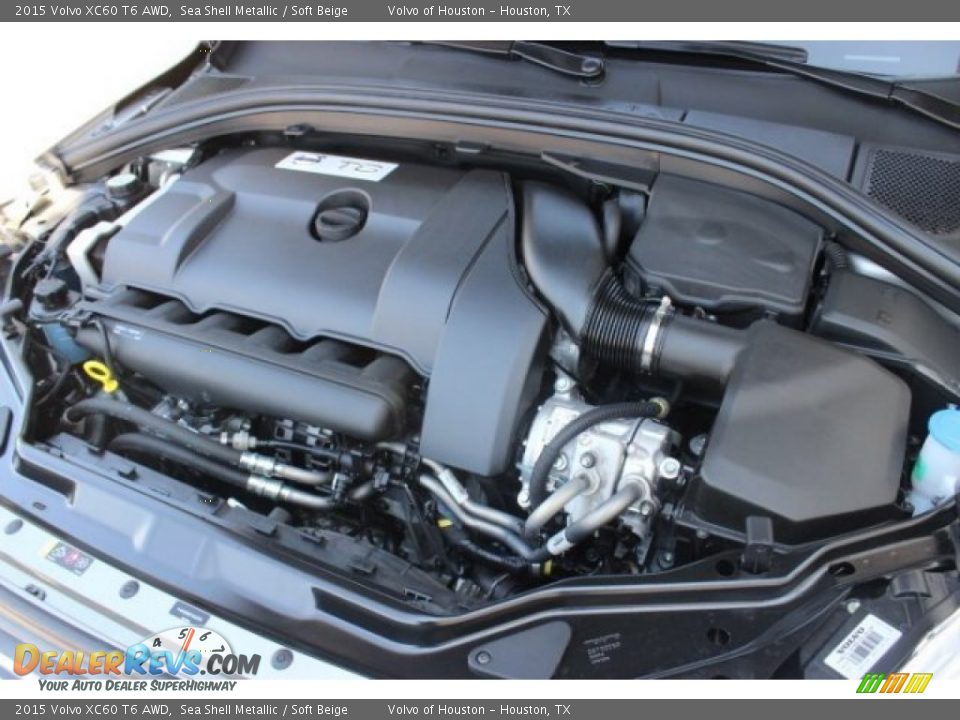 2015 Volvo XC60 T6 AWD Sea Shell Metallic / Soft Beige Photo #30