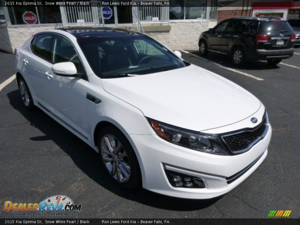 2015 Kia Optima SX Snow White Pearl / Black Photo #2