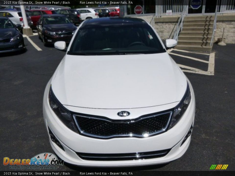 2015 Kia Optima SX Snow White Pearl / Black Photo #3