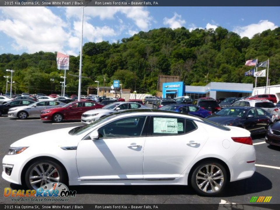 2015 Kia Optima SX Snow White Pearl / Black Photo #5