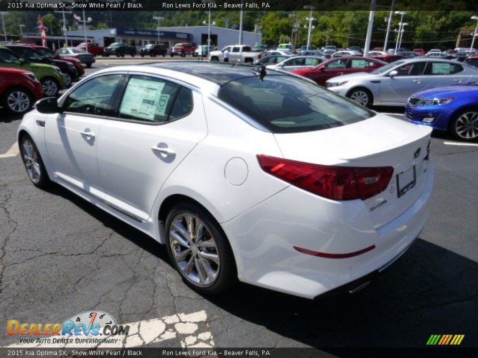 2015 Kia Optima SX Snow White Pearl / Black Photo #6