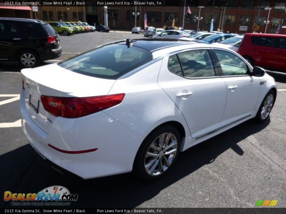 2015 Kia Optima SX Snow White Pearl / Black Photo #8