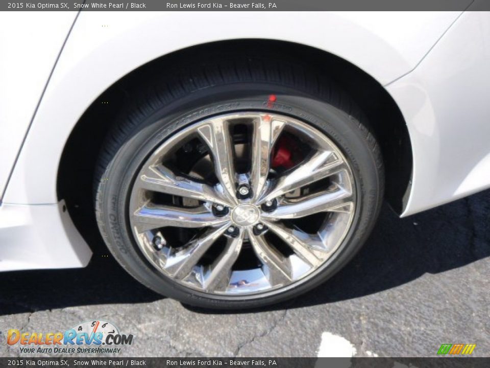 2015 Kia Optima SX Snow White Pearl / Black Photo #9