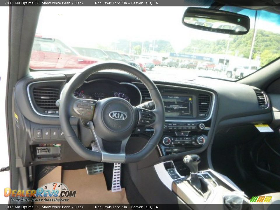 2015 Kia Optima SX Snow White Pearl / Black Photo #12