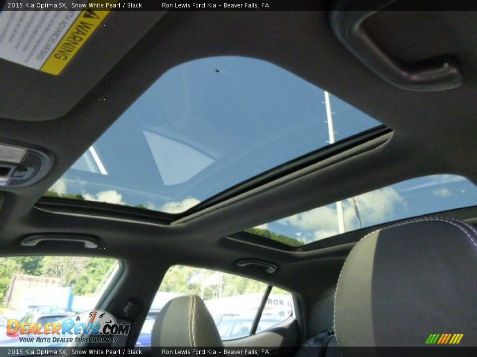 2015 Kia Optima SX Snow White Pearl / Black Photo #13
