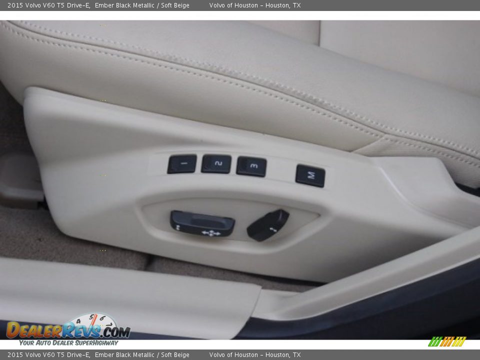 2015 Volvo V60 T5 Drive-E Ember Black Metallic / Soft Beige Photo #11