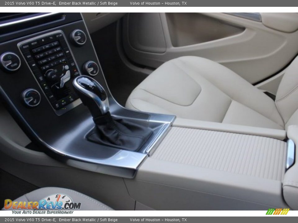 2015 Volvo V60 T5 Drive-E Ember Black Metallic / Soft Beige Photo #13