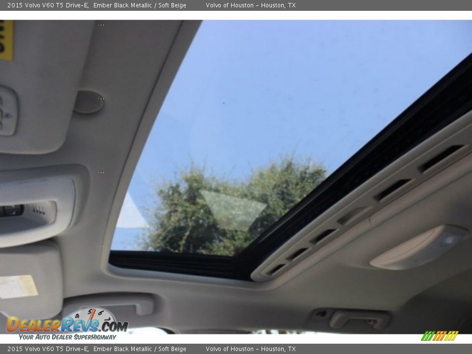 2015 Volvo V60 T5 Drive-E Ember Black Metallic / Soft Beige Photo #14