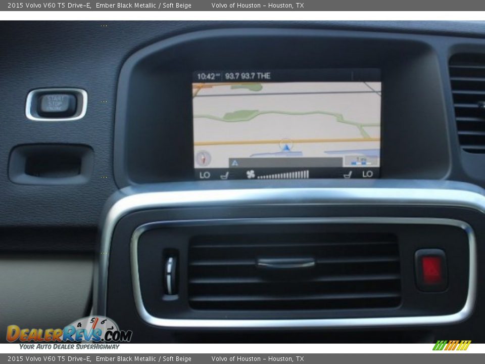 2015 Volvo V60 T5 Drive-E Ember Black Metallic / Soft Beige Photo #16