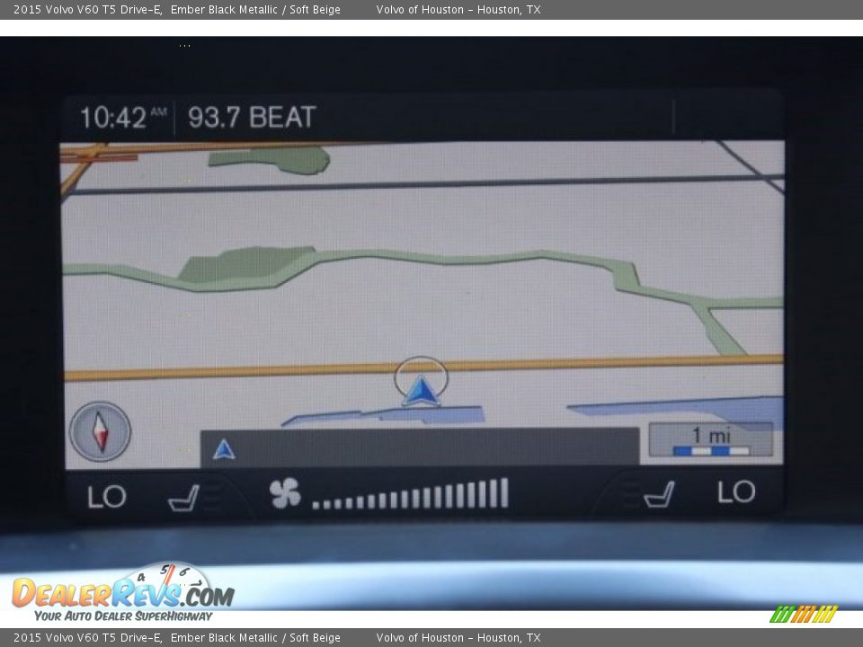 2015 Volvo V60 T5 Drive-E Ember Black Metallic / Soft Beige Photo #17