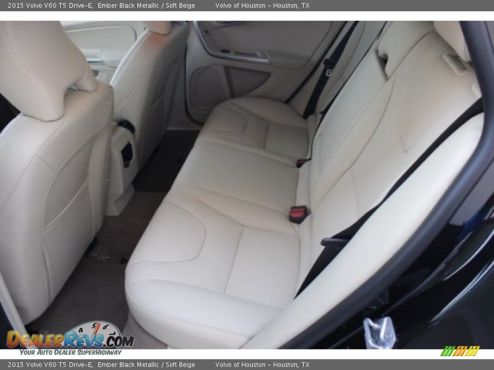 2015 Volvo V60 T5 Drive-E Ember Black Metallic / Soft Beige Photo #24
