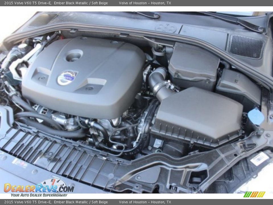 2015 Volvo V60 T5 Drive-E Ember Black Metallic / Soft Beige Photo #29