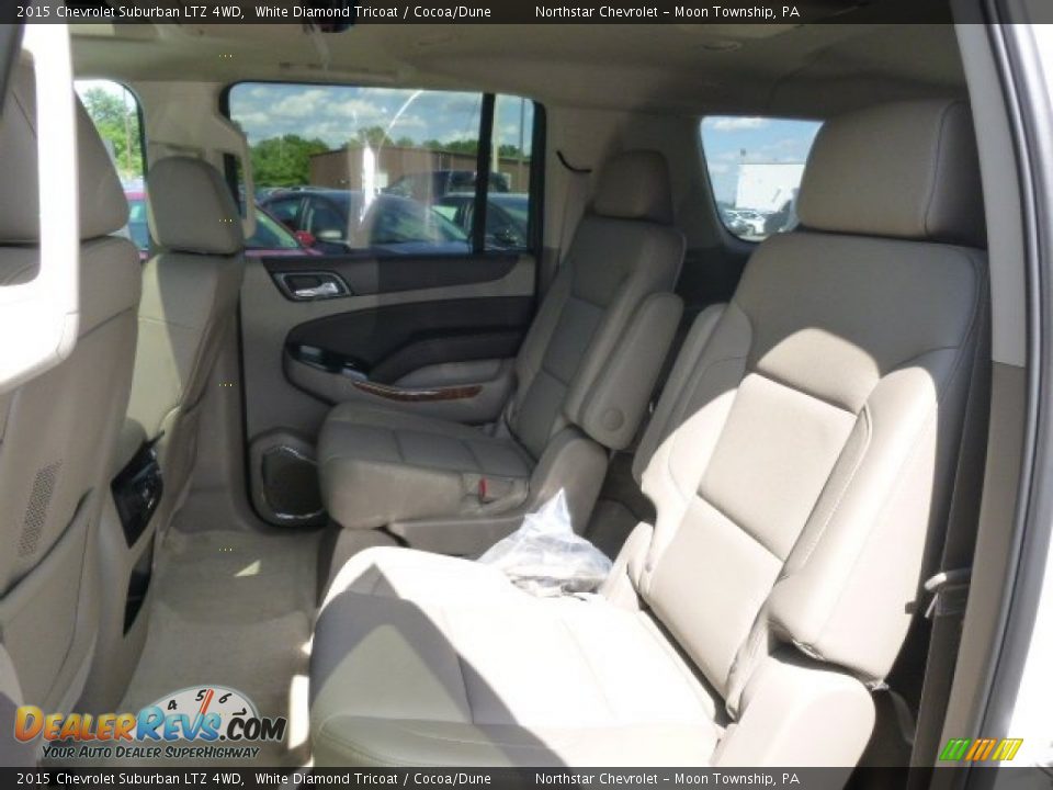2015 Chevrolet Suburban LTZ 4WD White Diamond Tricoat / Cocoa/Dune Photo #11