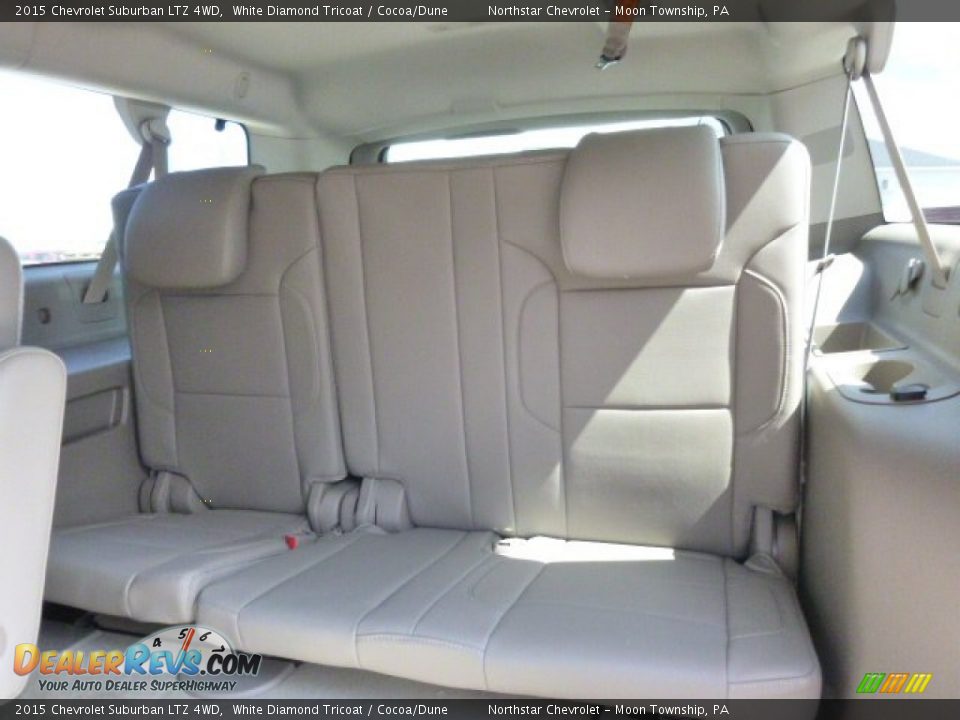 2015 Chevrolet Suburban LTZ 4WD White Diamond Tricoat / Cocoa/Dune Photo #12