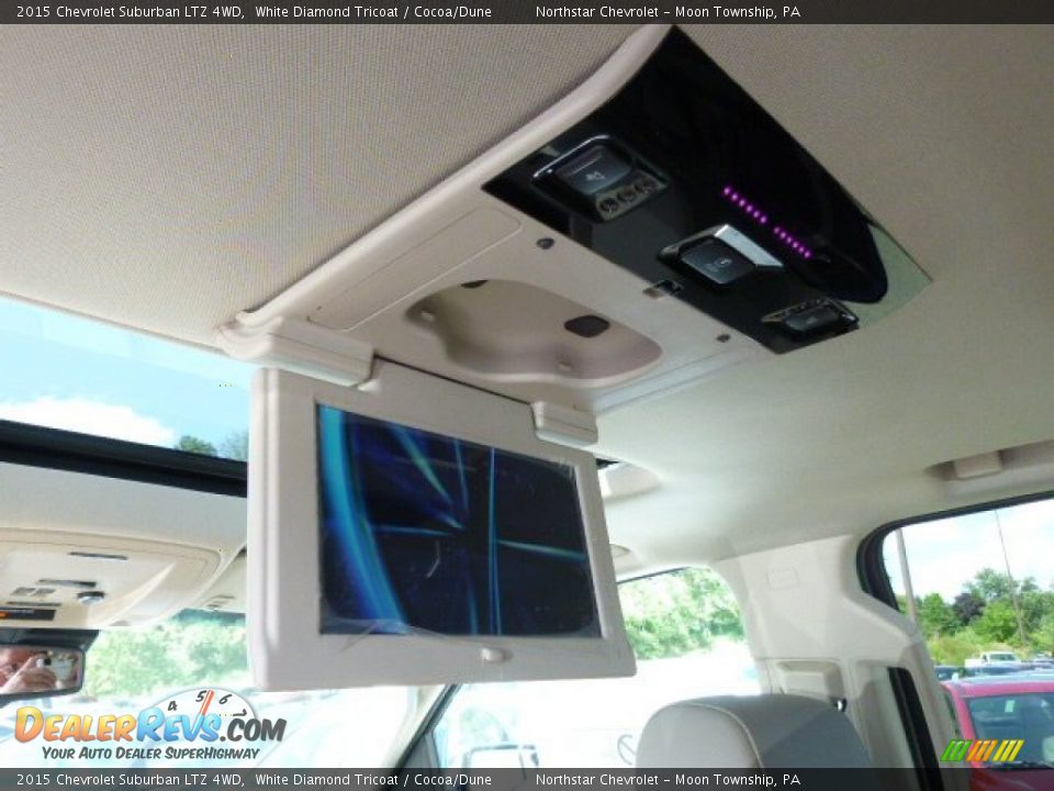2015 Chevrolet Suburban LTZ 4WD White Diamond Tricoat / Cocoa/Dune Photo #13