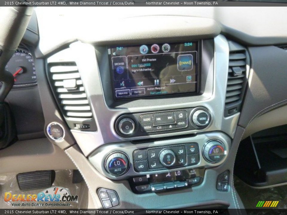 2015 Chevrolet Suburban LTZ 4WD White Diamond Tricoat / Cocoa/Dune Photo #16
